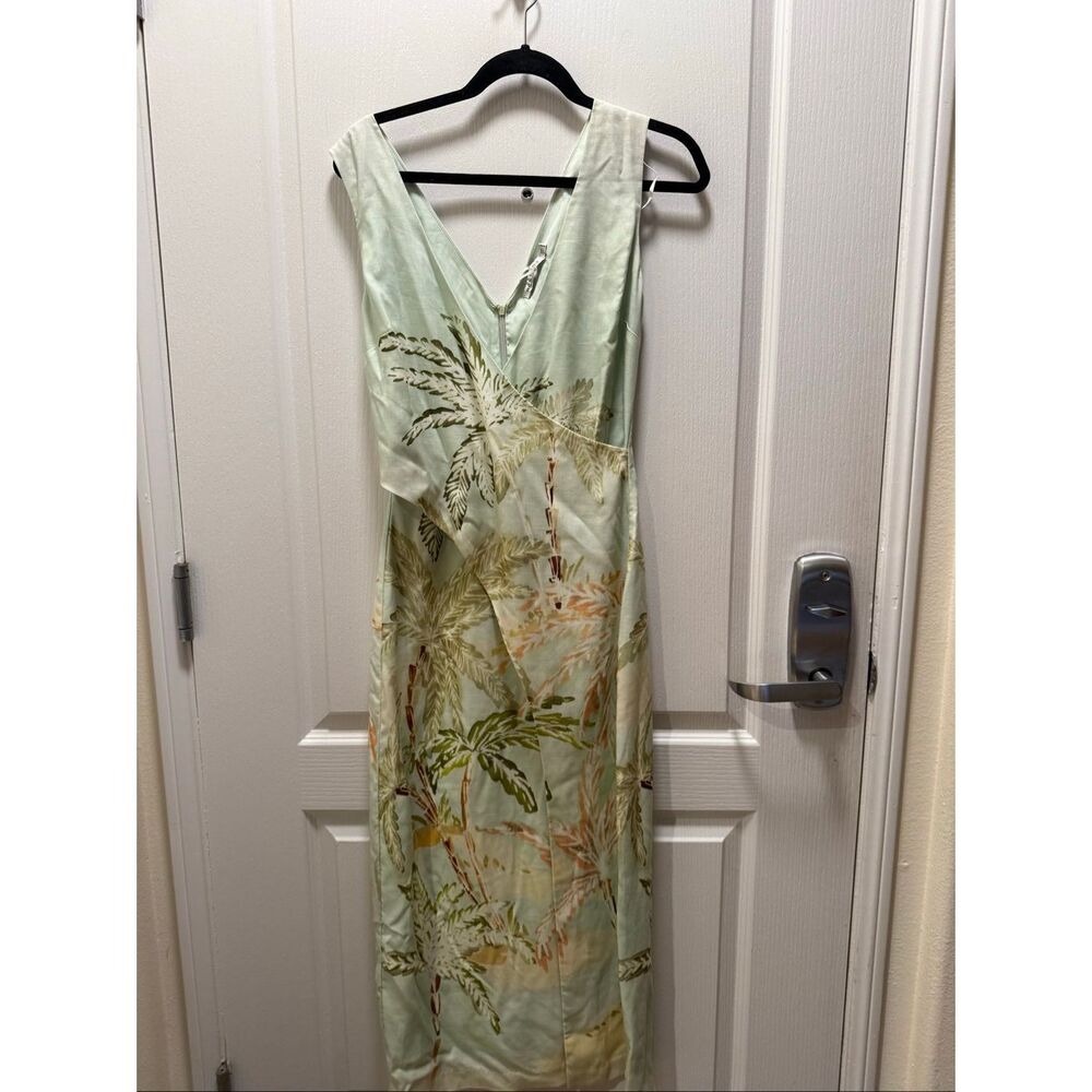 MON RENN ISLE DRESS IN ISLE OF PALMS PRINT in Green size S NWT $246 - Picture 5 of 9